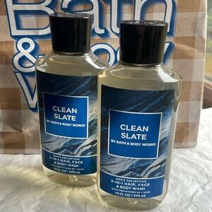 Men’s Clean Slate bath and bodyworks shower gels